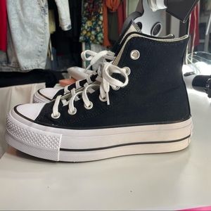 Converse high top platform sneakers